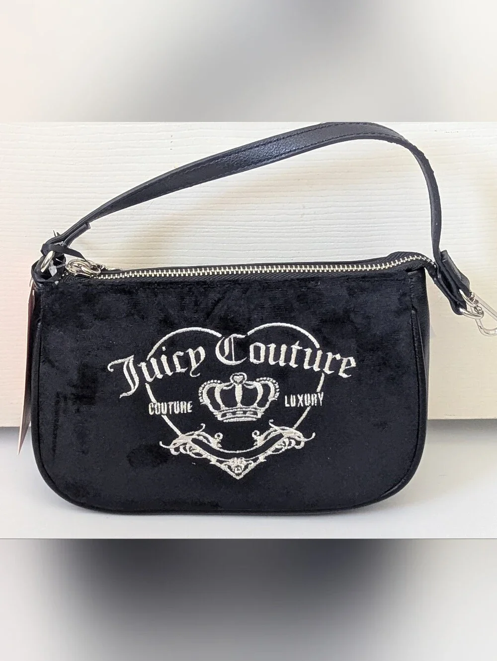 Juicy Couture Couture Girlie Royalty Convertible Wristlet in liquorice black